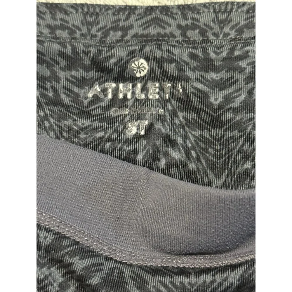 Athleta Leggings Womens S‎ Gray Cropped Athleisure Yoga Pants Drawstring Pocket